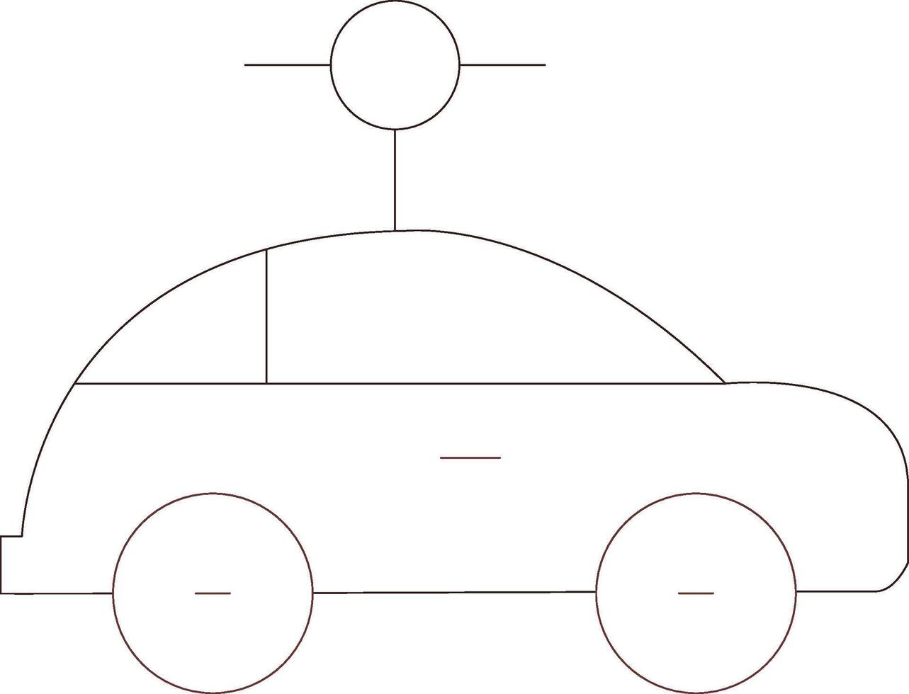 diseño de icono creativo de coche vector