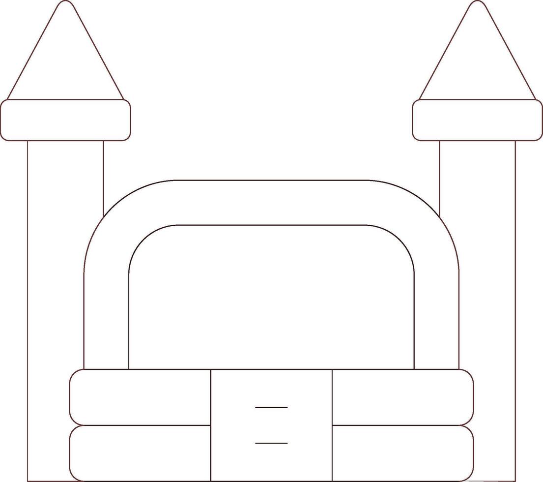 Bouncy Castle Creative Icon Design vector