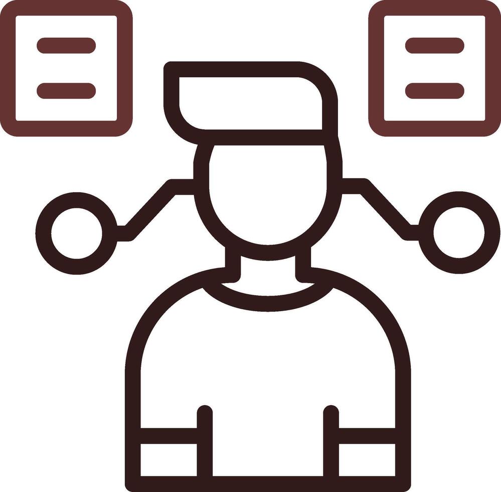 User Predictions Creative Icon Design vector