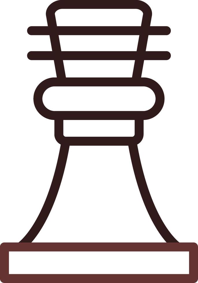 Chess Game Creative Icon Design vector