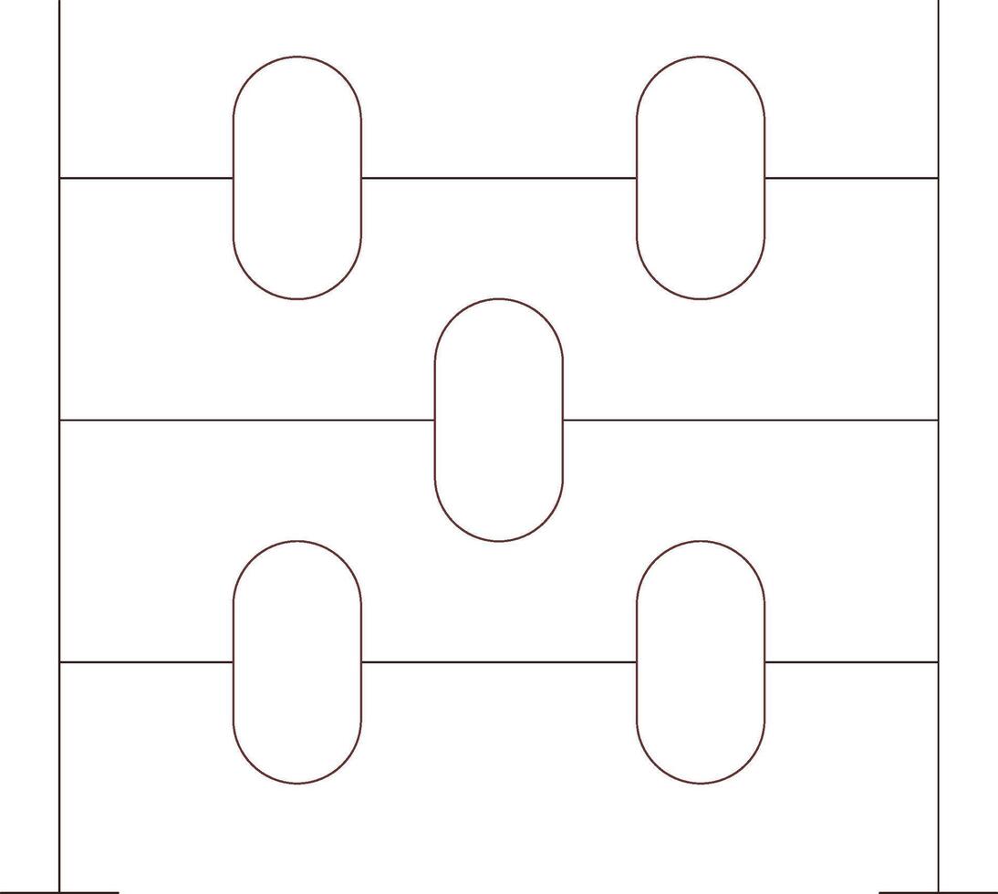 Line Two Color Design vector