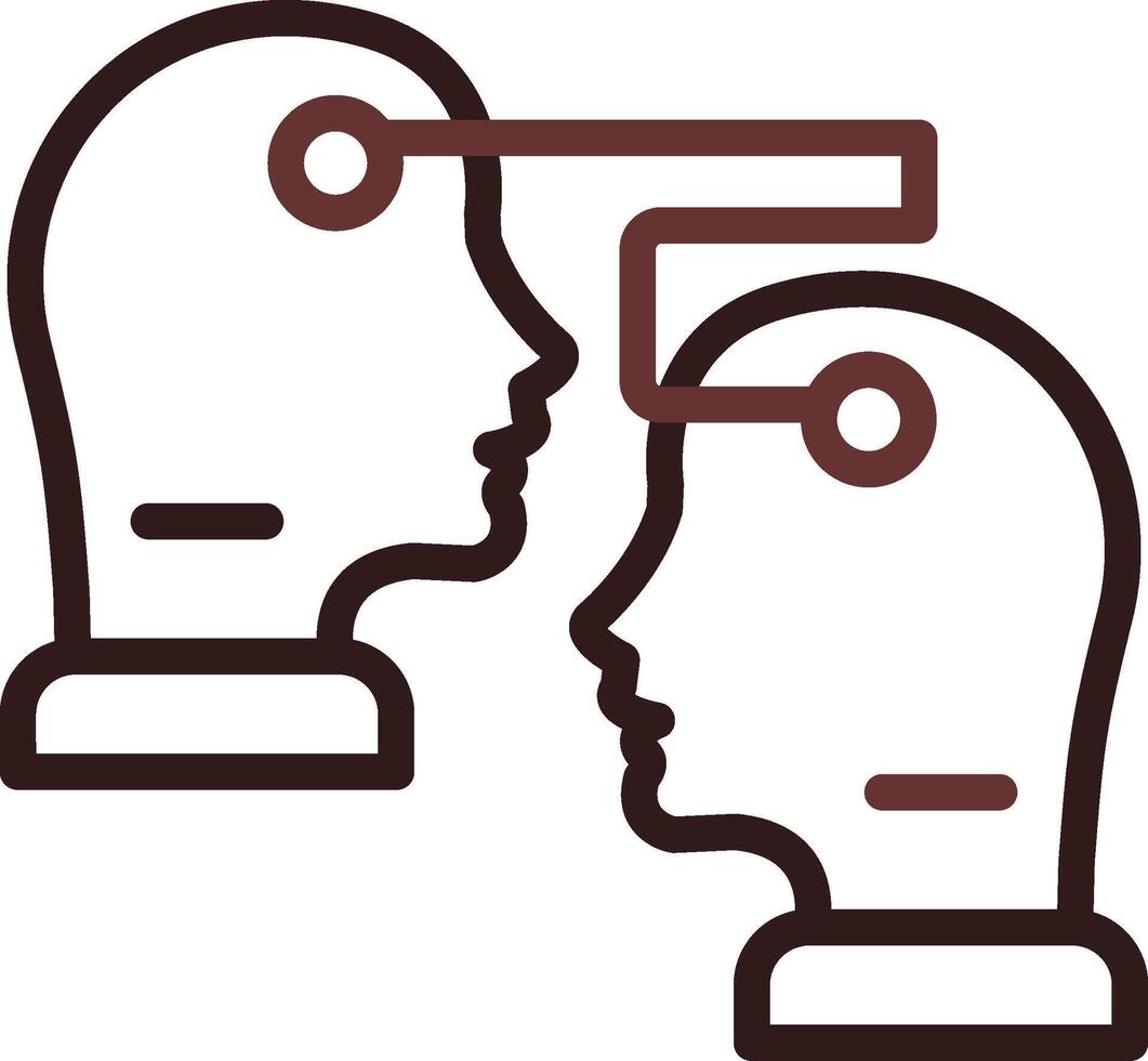 Telepathy Creative Icon Design vector