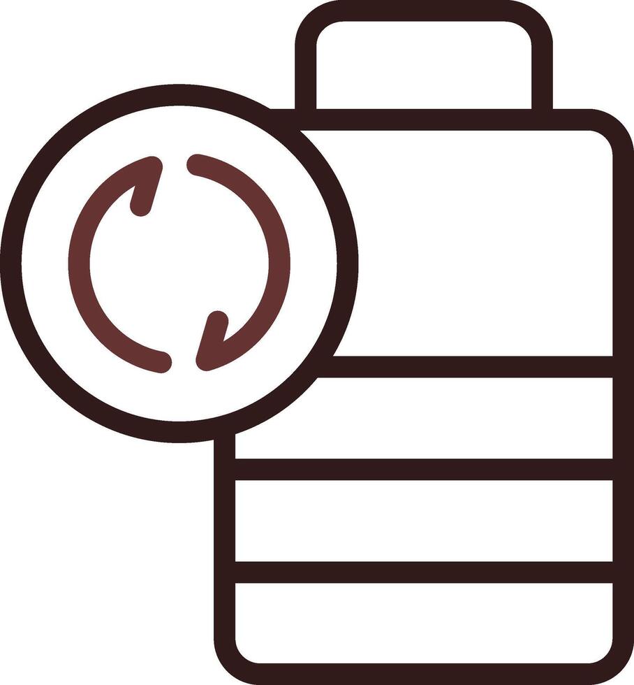 Battery Recyclings Creative Icon Design vector
