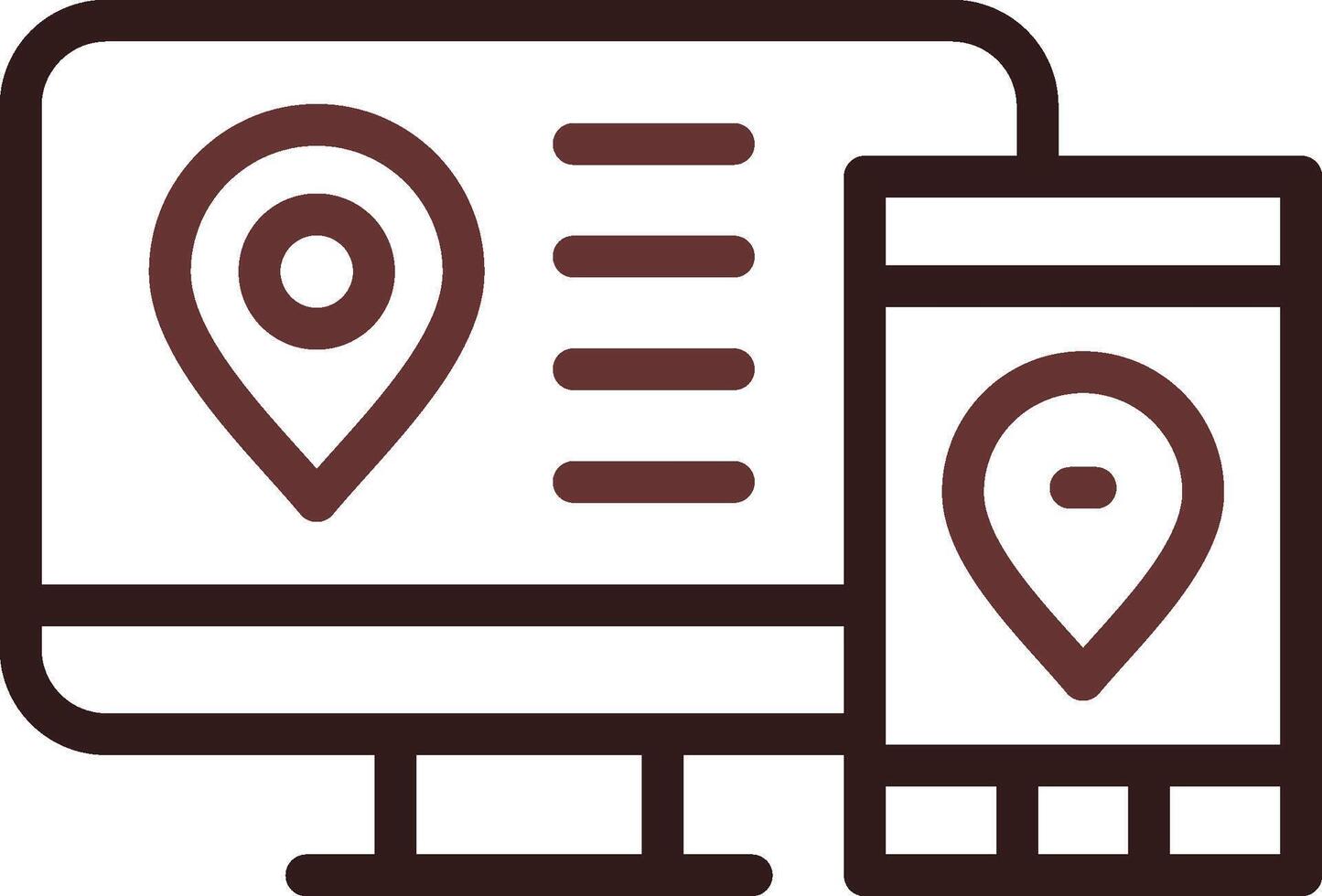 Multi Screen Marketing Creative Icon Design vector
