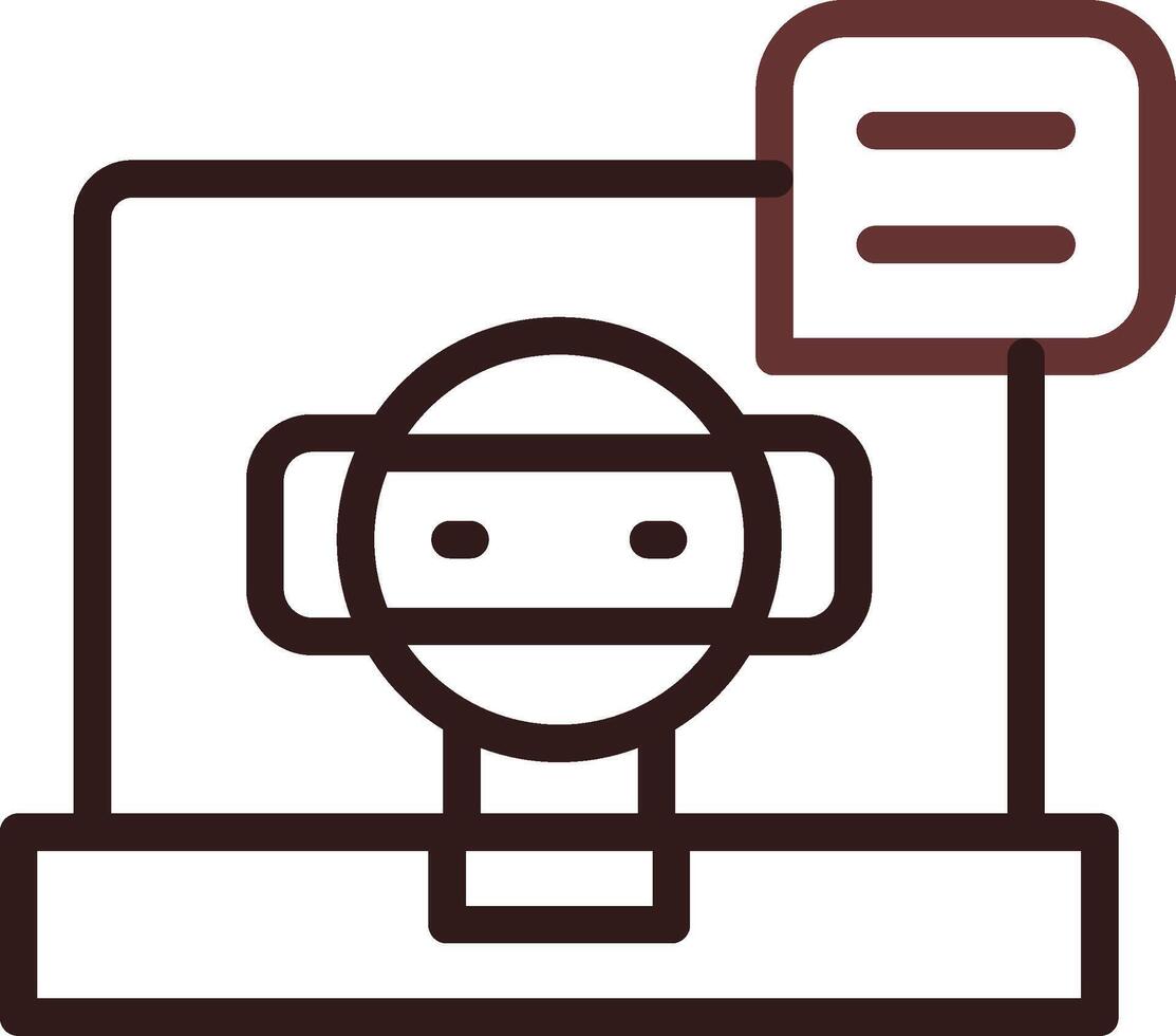 diseño de icono creativo chatbot vector