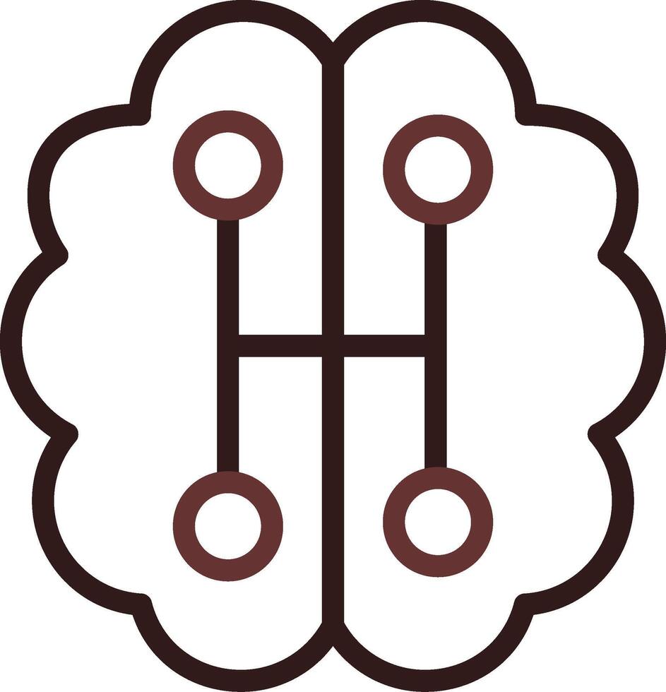 Humanoid Robot Creative Icon Design vector