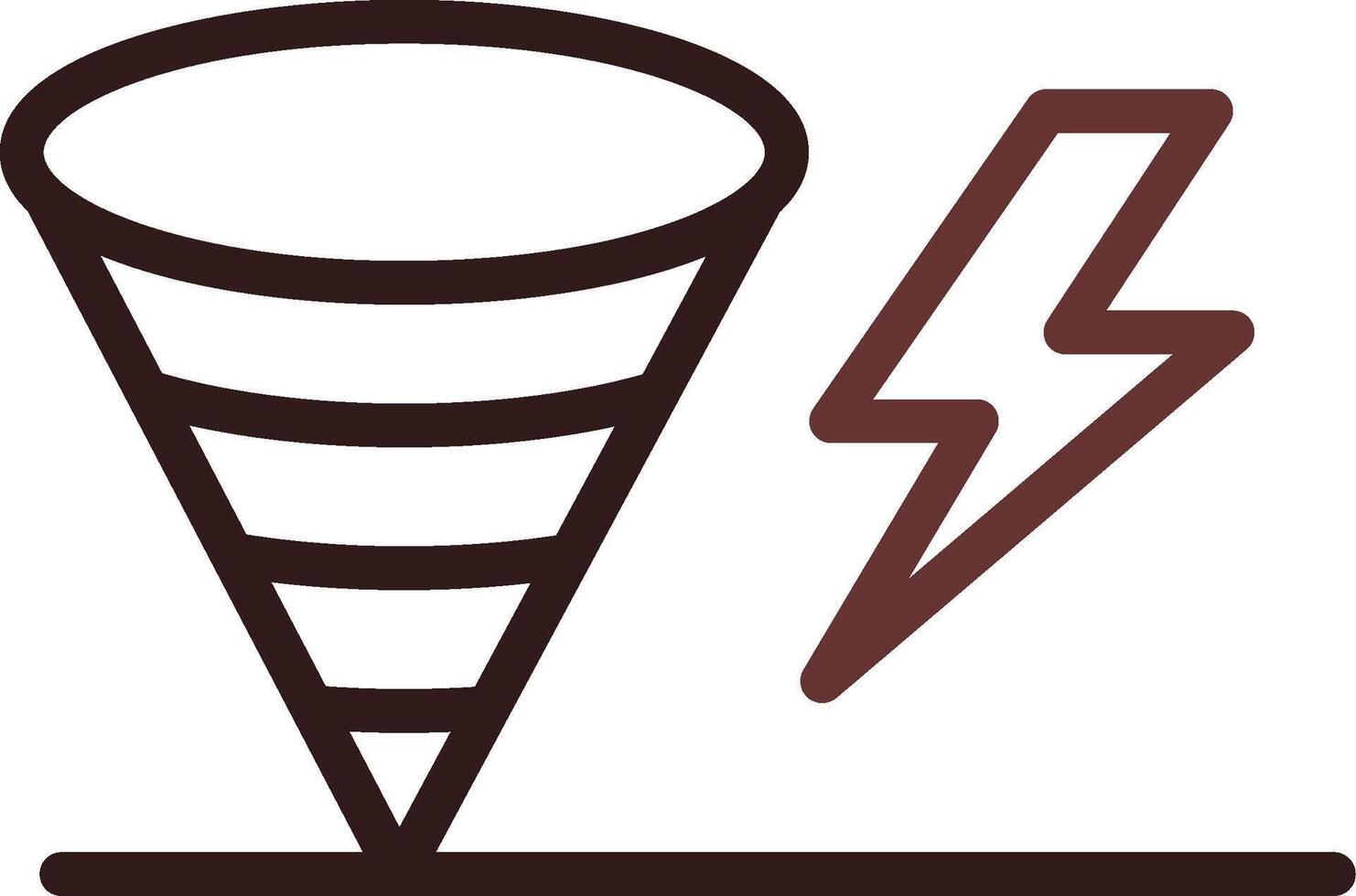 Tornado Creative Icon Design vector