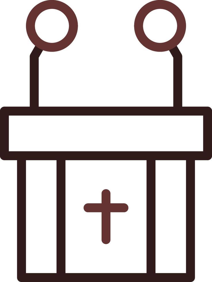 Pulpit Creative Icon Design vector