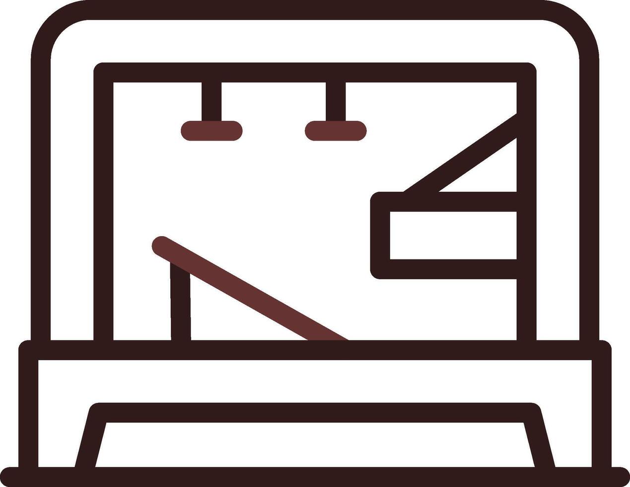 Pilates Tower Creative Icon Design vector