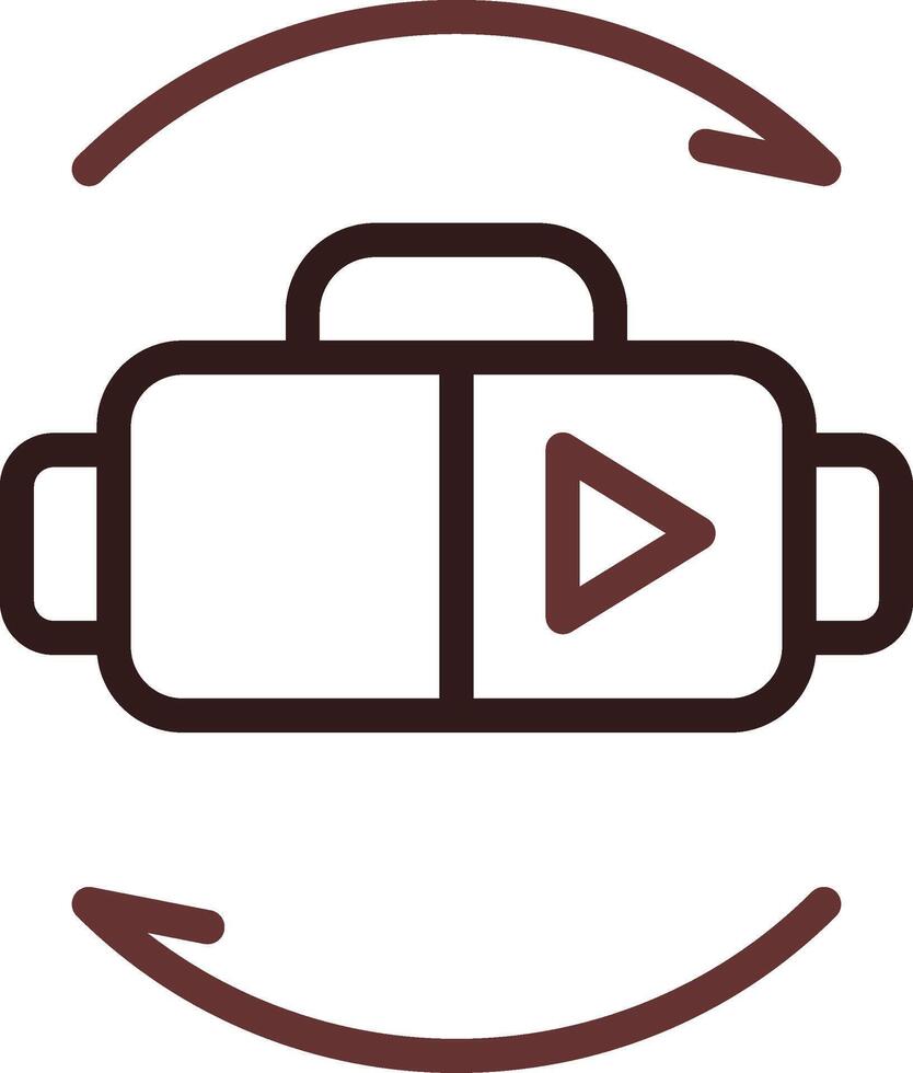 Virtual Reality Creative Icon Design vector