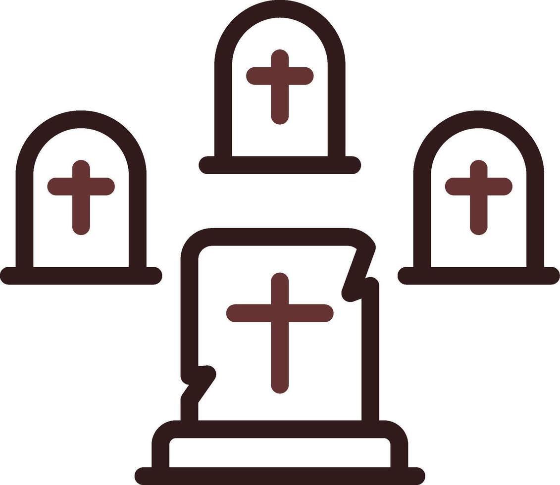 Graveyard Creative Icon Design vector