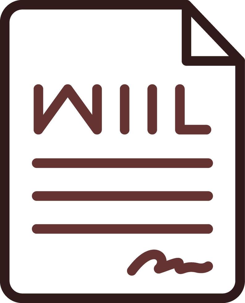 Last Will Creative Icon Design vector