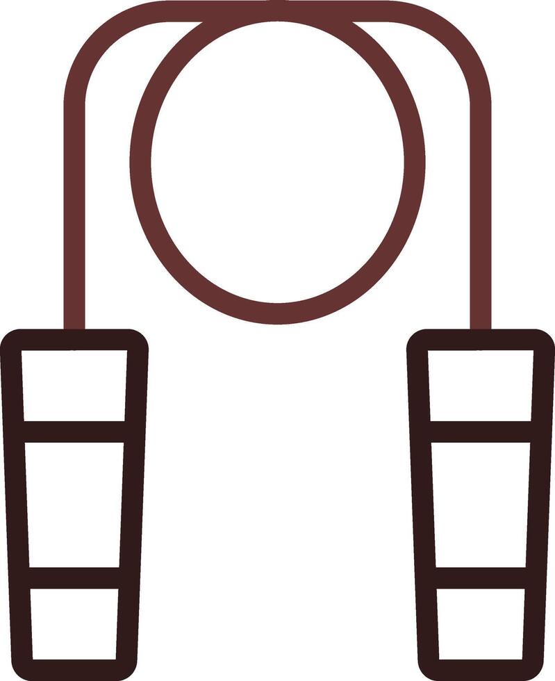 Jumping Rope Creative Icon Design vector