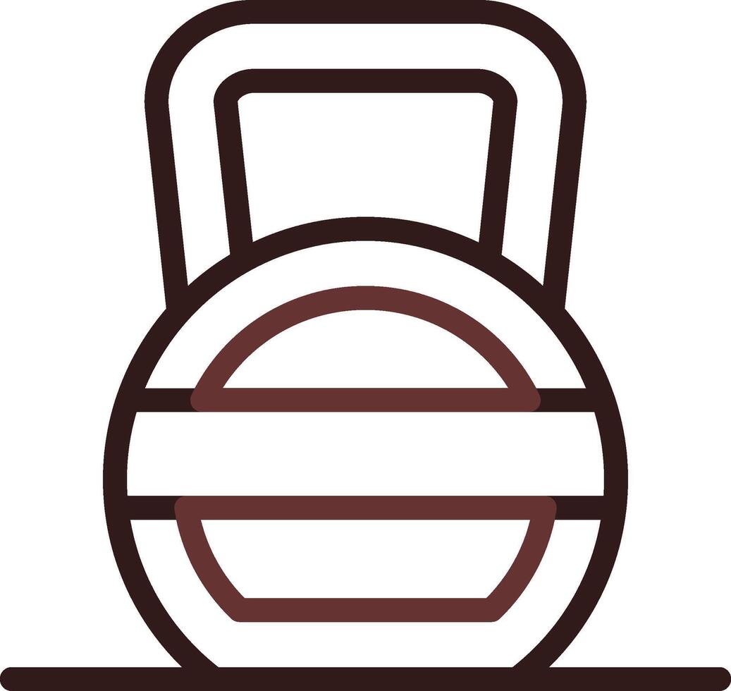 Kettlebell Creative Icon Design vector