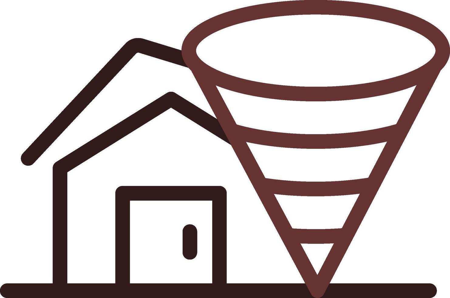 Hurricane Creative Icon Design vector