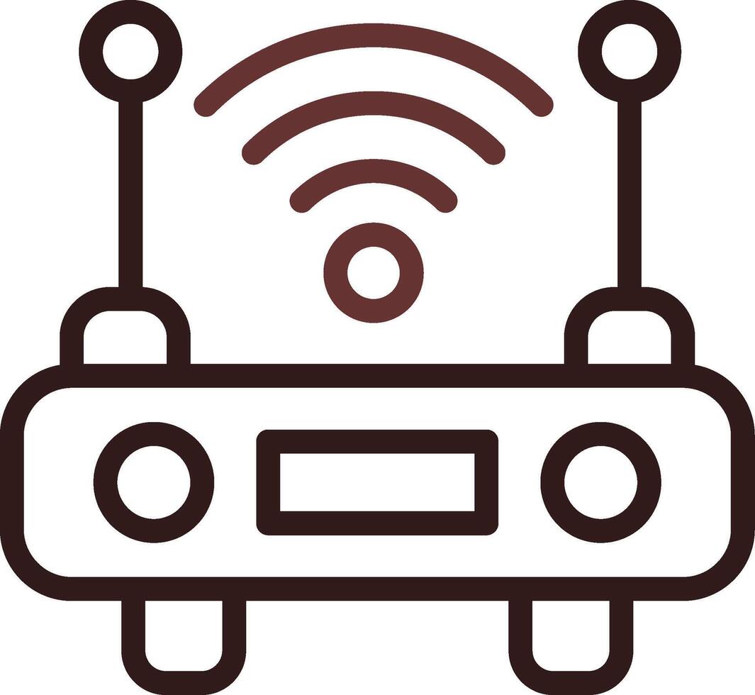 Wifi Router Creative Icon Design vector