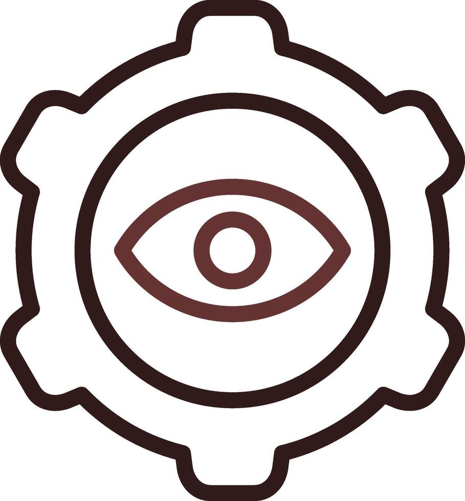 Eye Setting Creative Icon Design vector