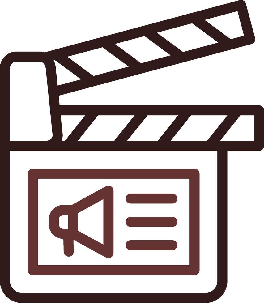 Cinema Ad Creative Icon Design vector