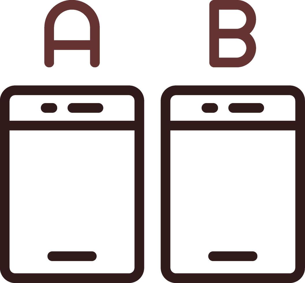 Ab Testing Creative Icon Design vector