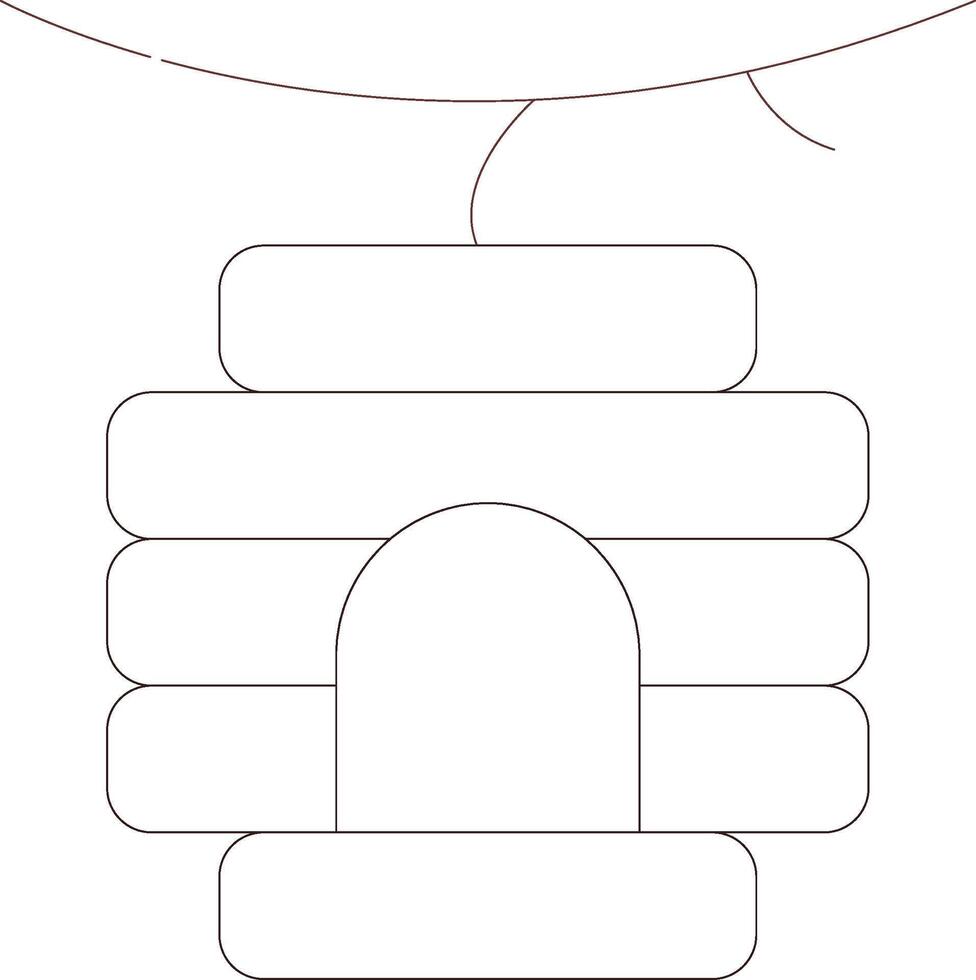 Bee Hive Creative Icon Design vector