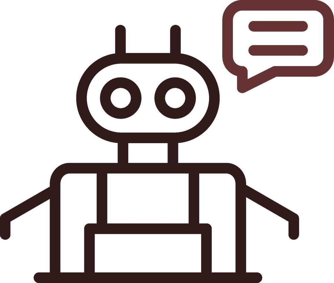 Chatbot Creative Icon Design vector