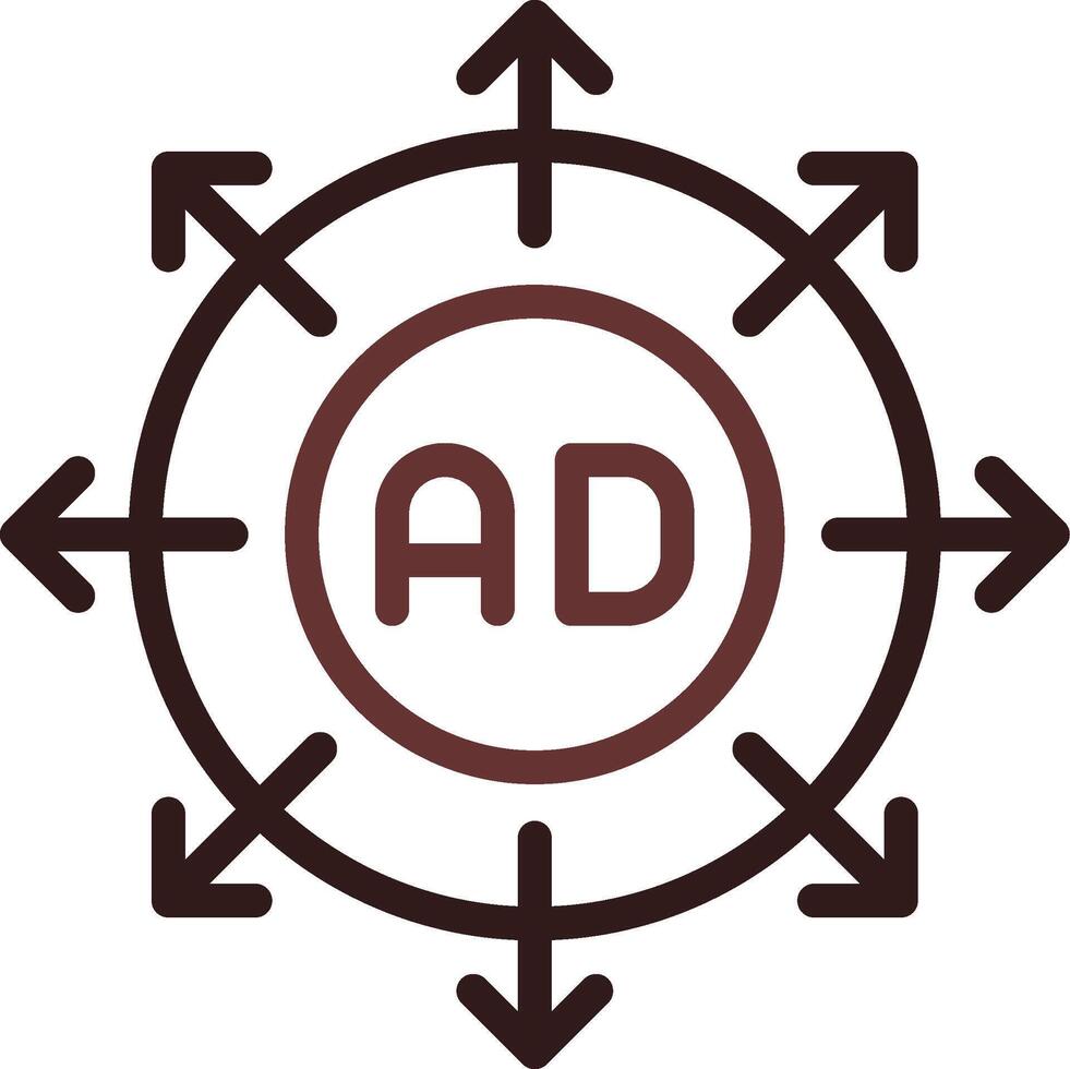 Advertising Submission Creative Icon Design vector