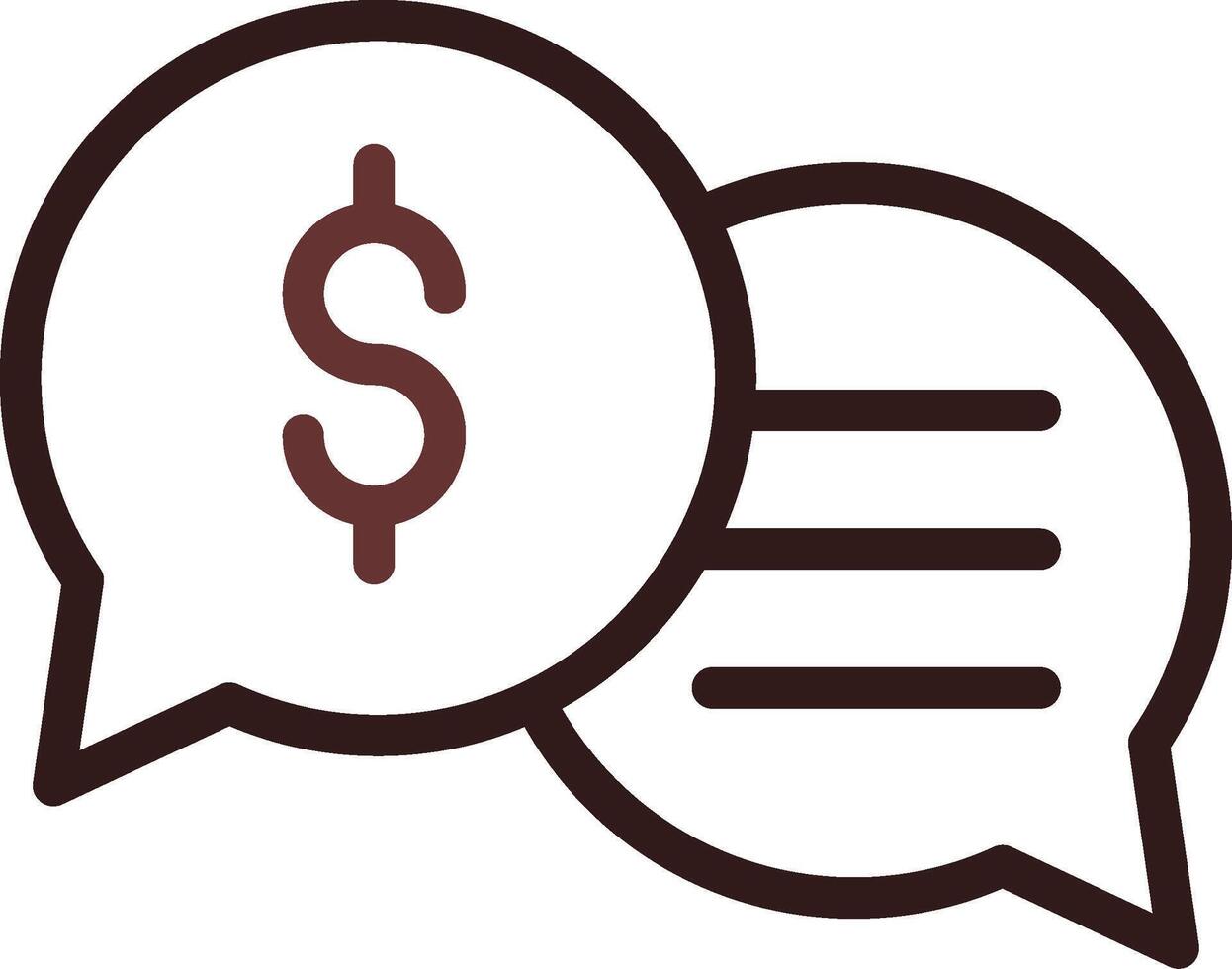 Business Dialog Creative Icon Design vector