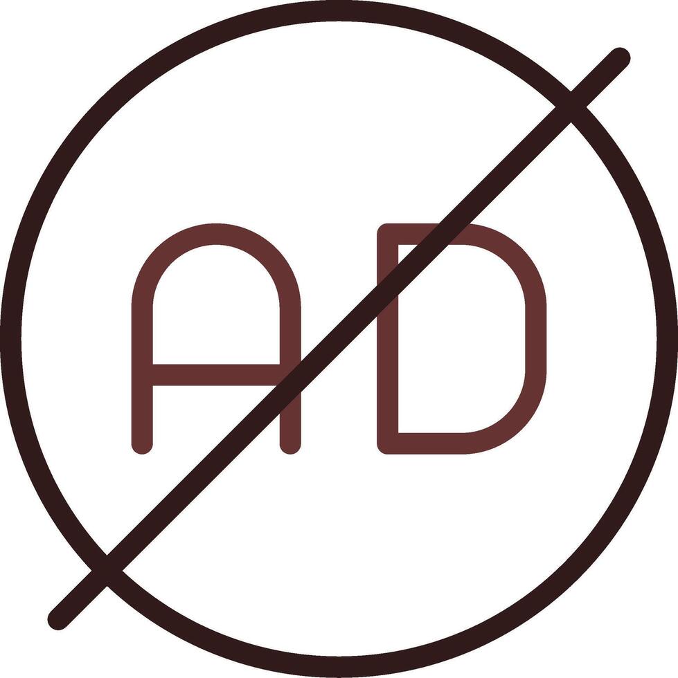 Ad Blocker Creative Icon Design vector