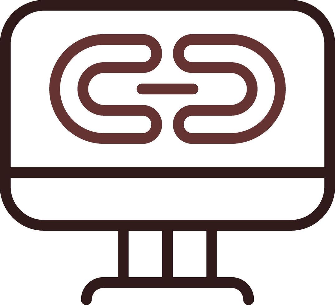 Link Creative Icon Design vector
