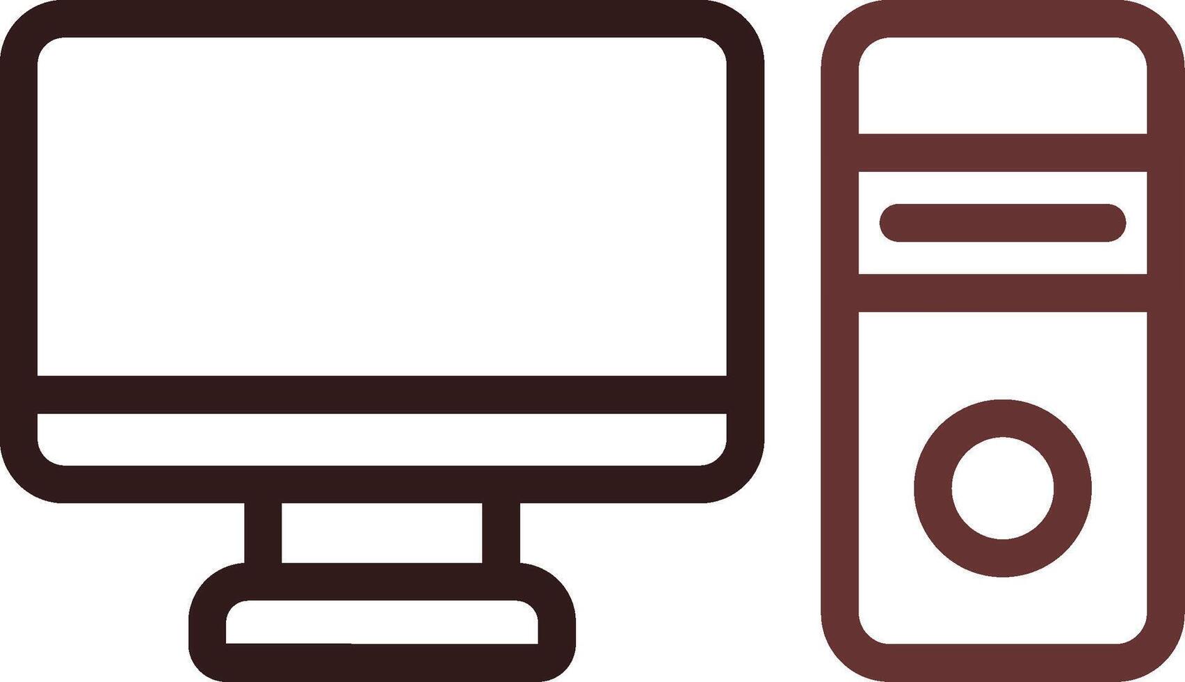 Computer Creative Icon Design vector