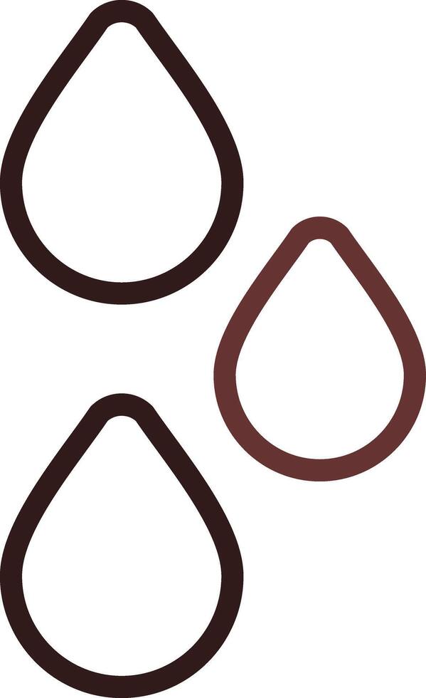 Raindrops Creative Icon Design vector