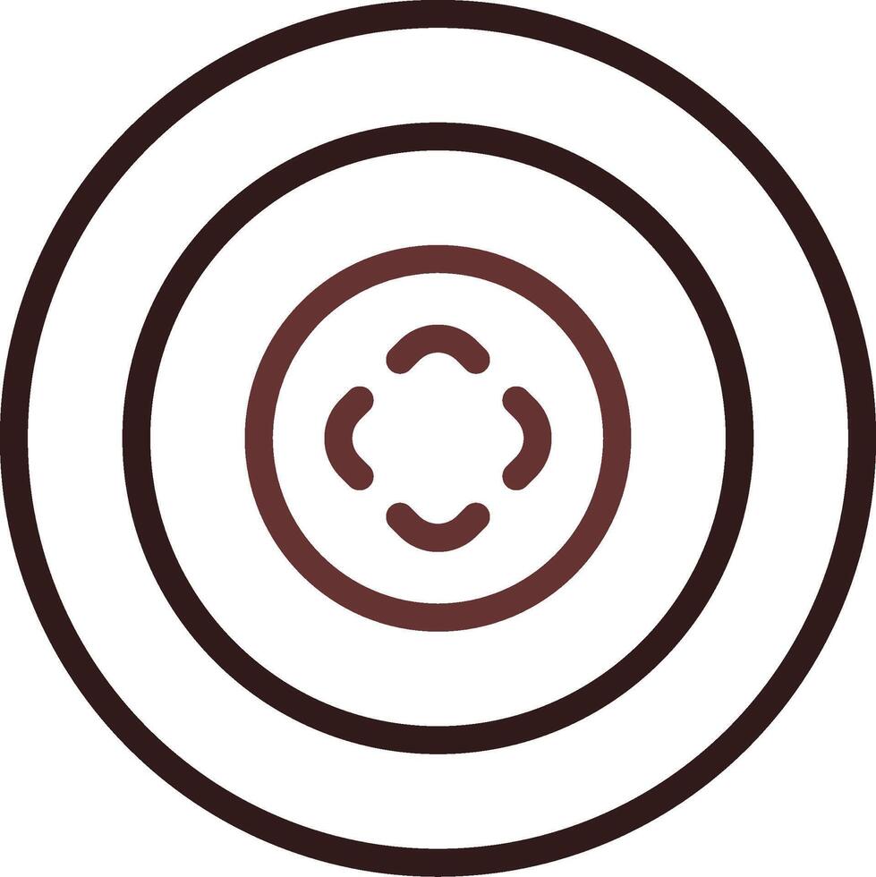 Bullseye Creative Icon Design vector