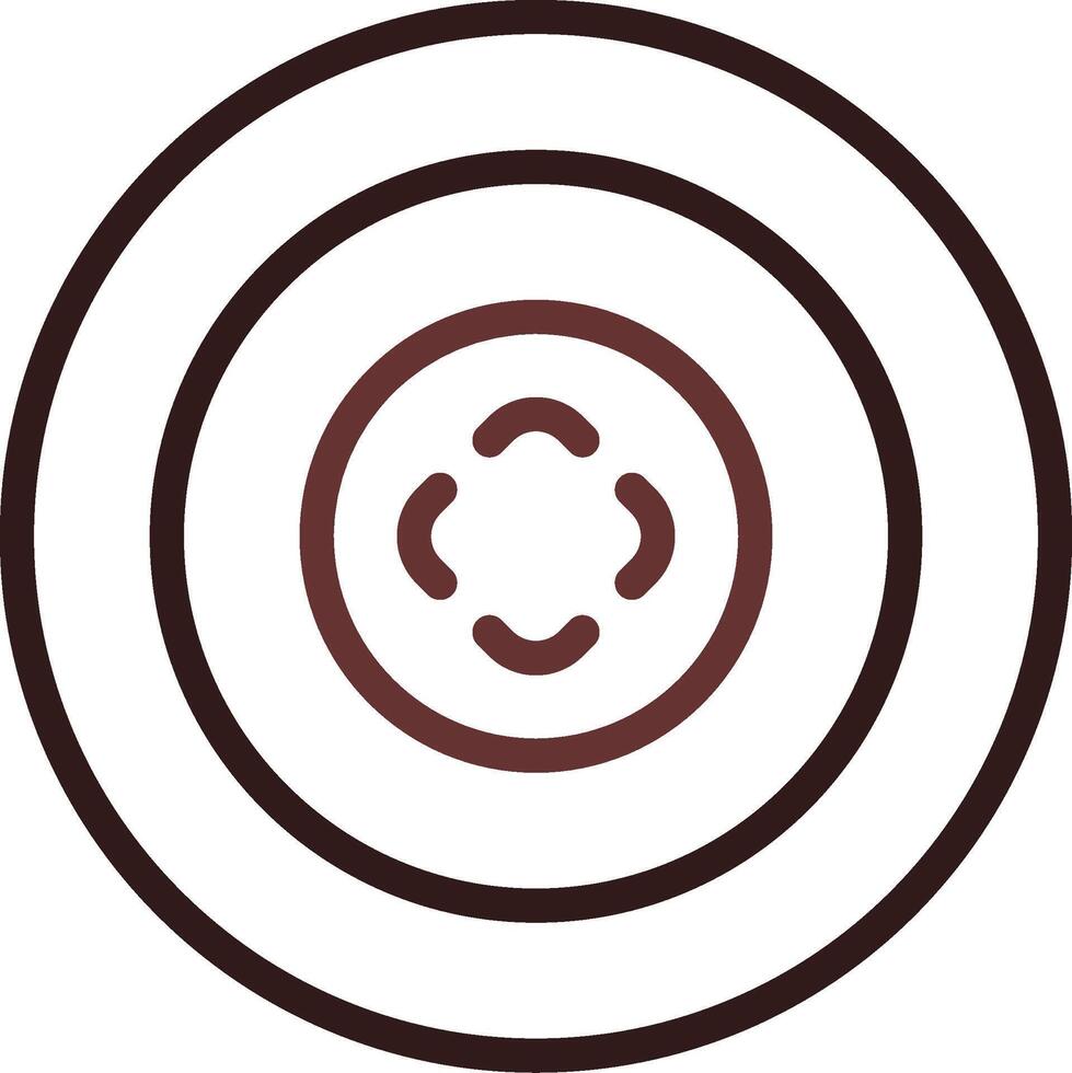 Bullseye Creative Icon Design vector