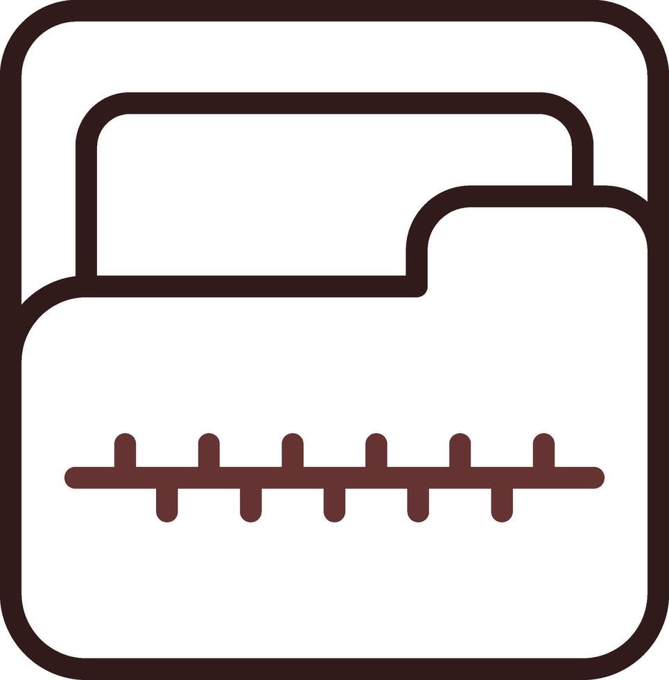Zip Folder Creative Icon Design vector