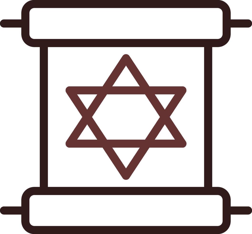 Scroll torah Creative Icon Design vector