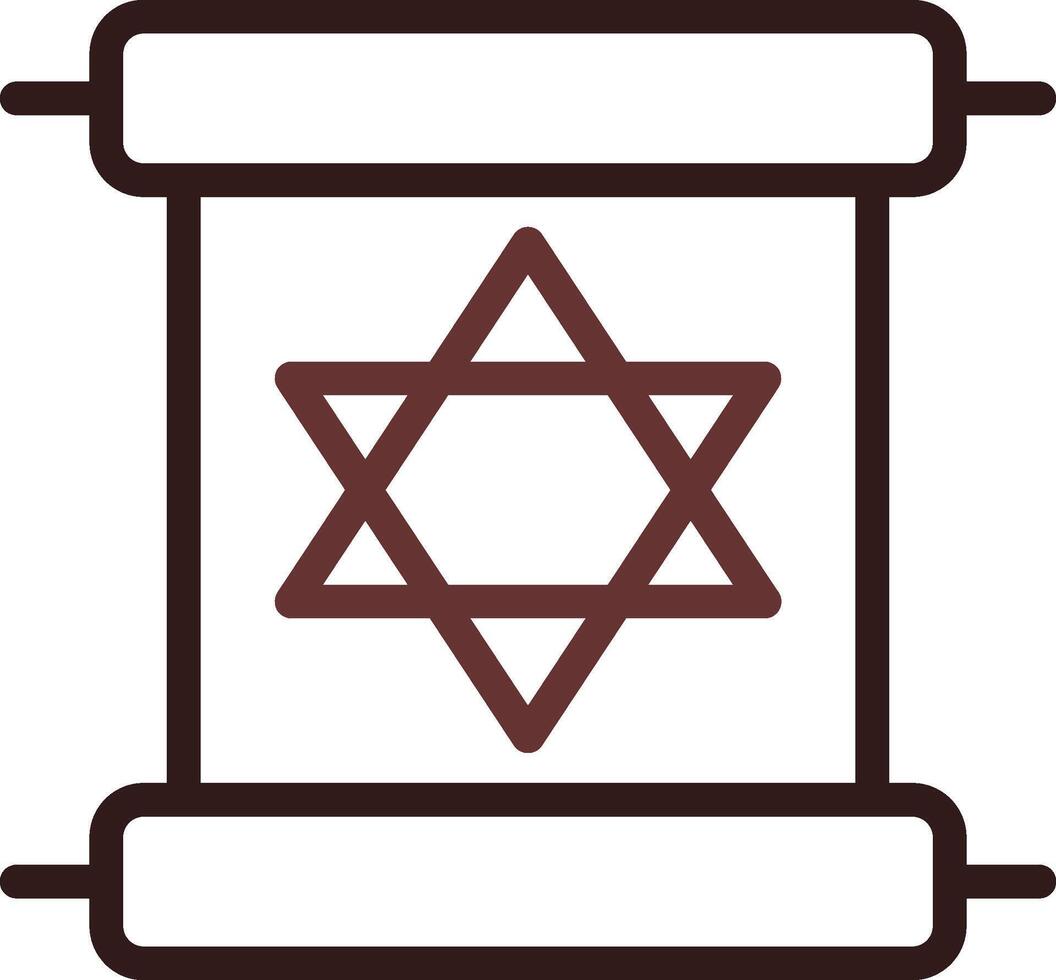 Scroll torah Creative Icon Design vector