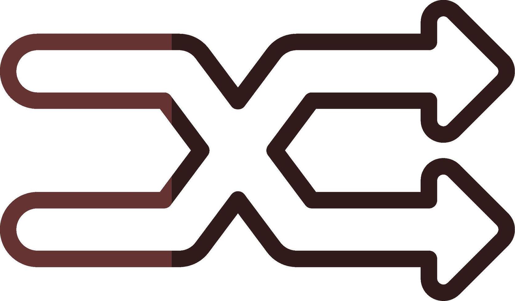 Line Two Color Design vector