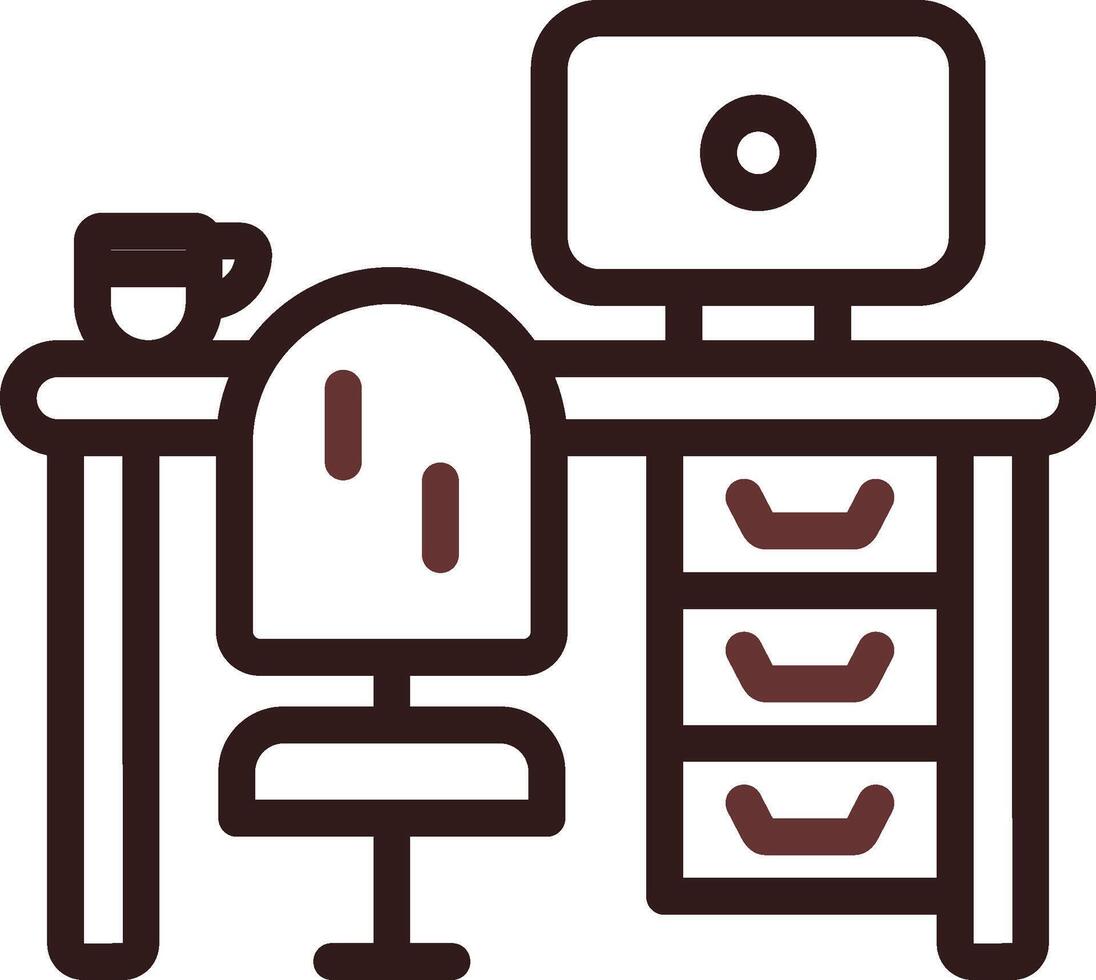 Workstation Creative Icon Design vector