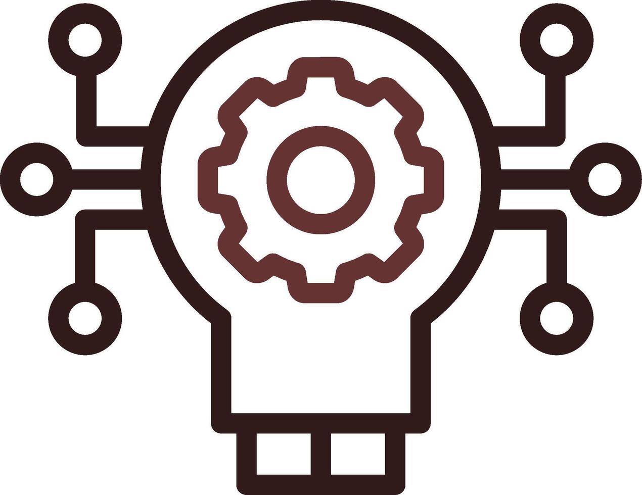 Technology Disruption Creative Icon Design vector