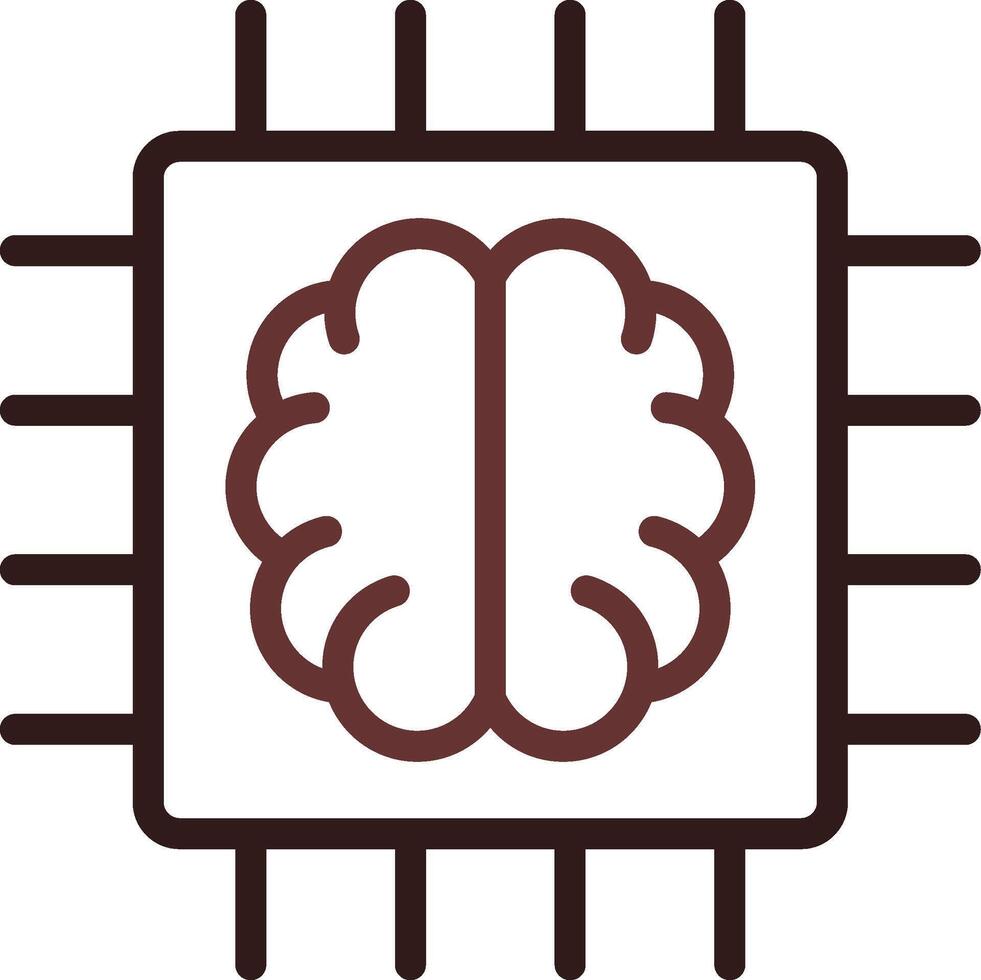 Super Brain Creative Icon Design vector