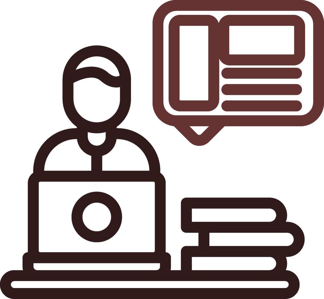 Line Two Color Design vector