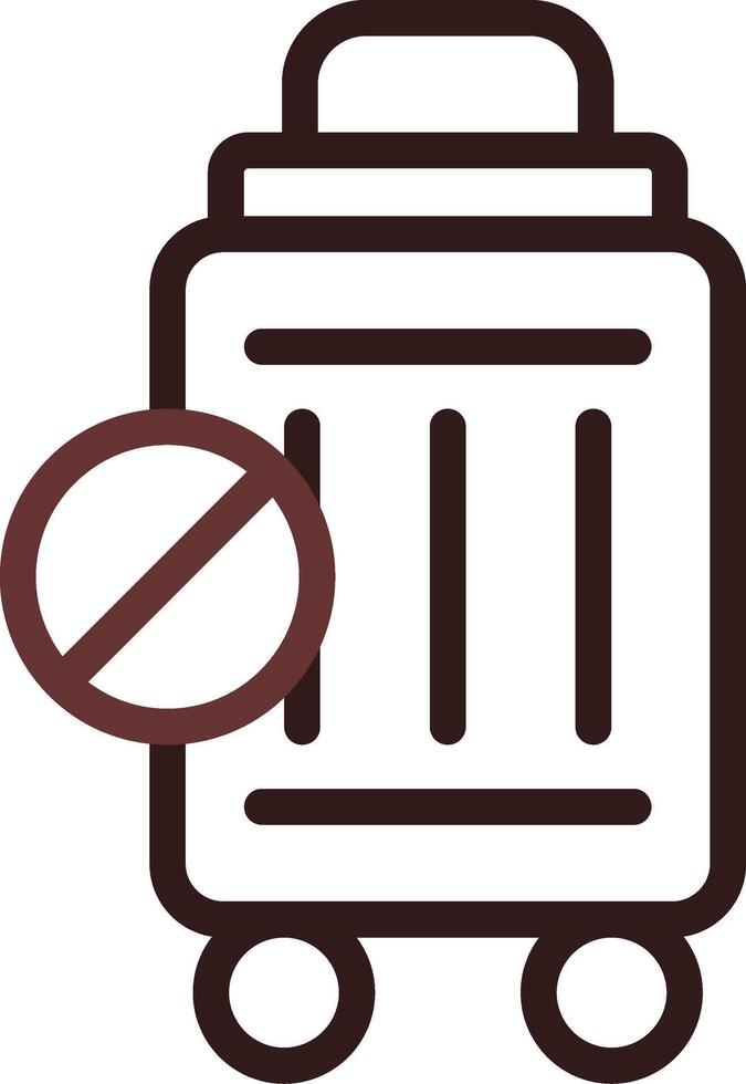 Travel Restrictions Creative Icon Design vector