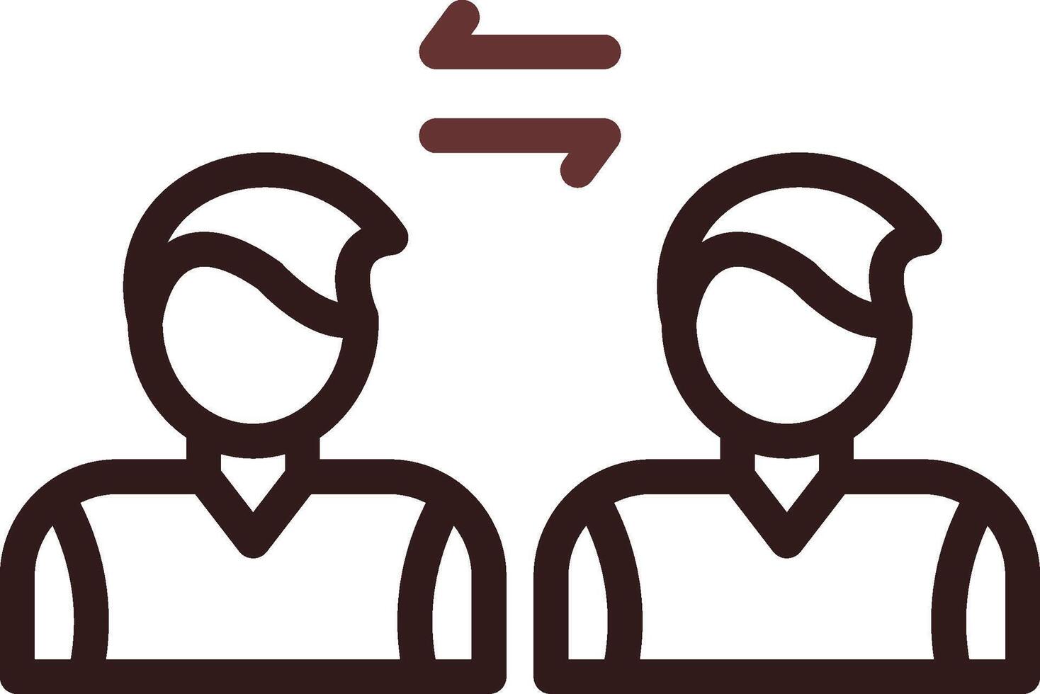 Social Distancing Creative Icon Design vector