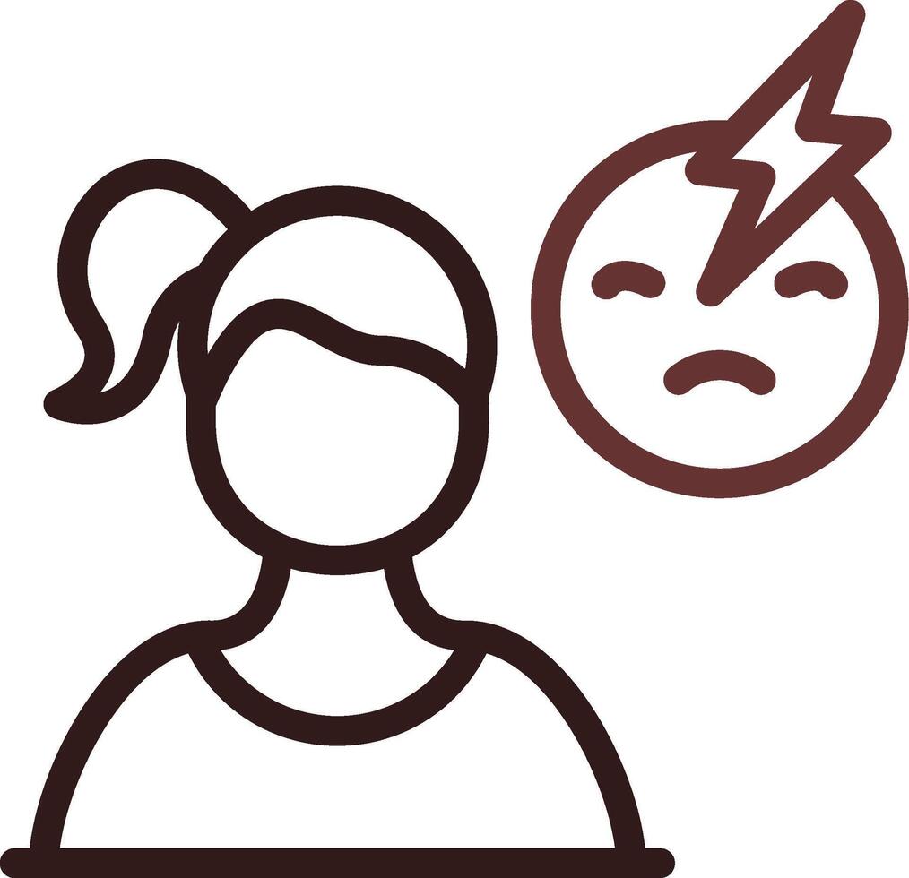 Emotional Abuse Creative Icon Design vector