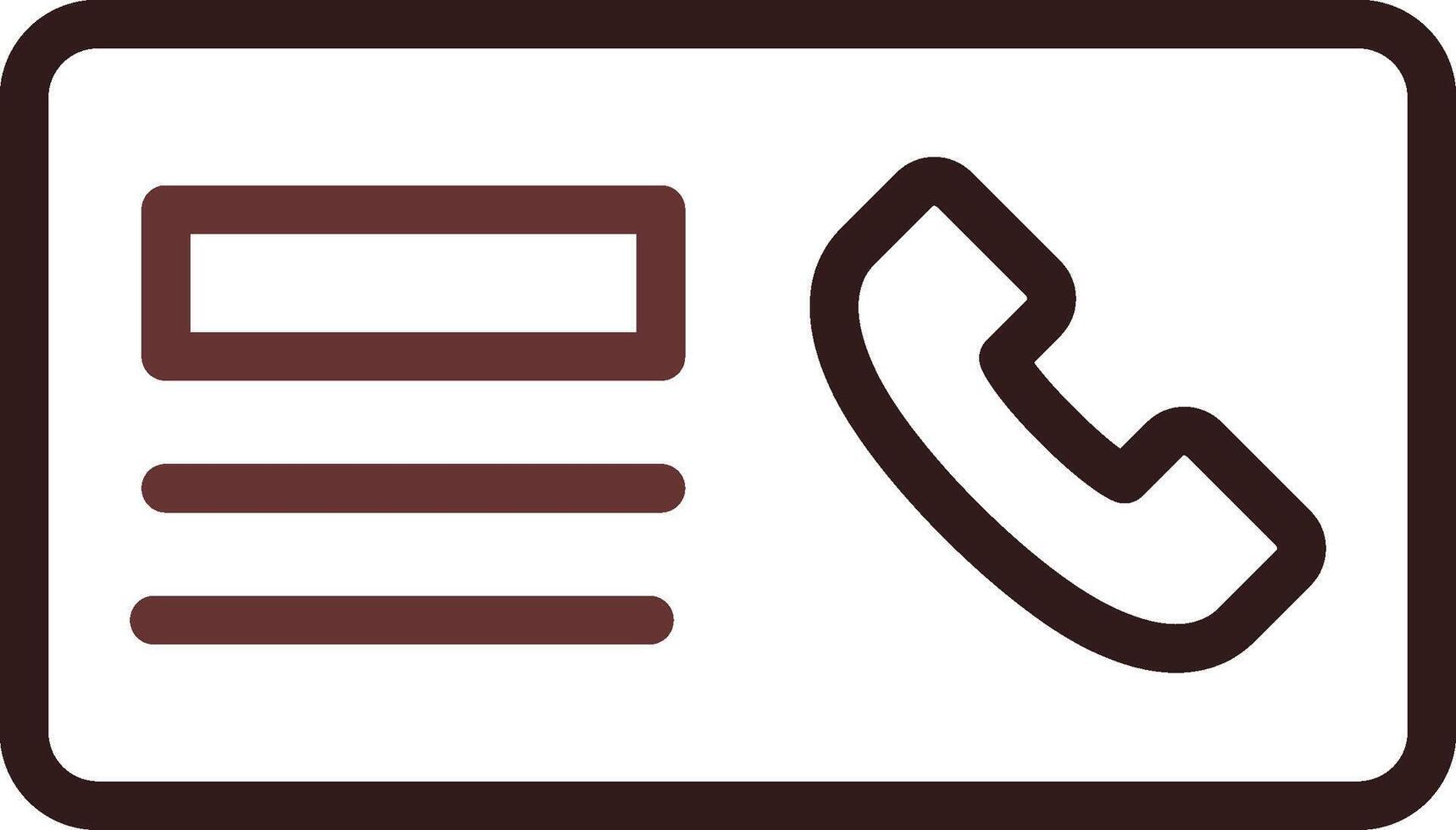 Minimal Contact Creative Icon Design vector