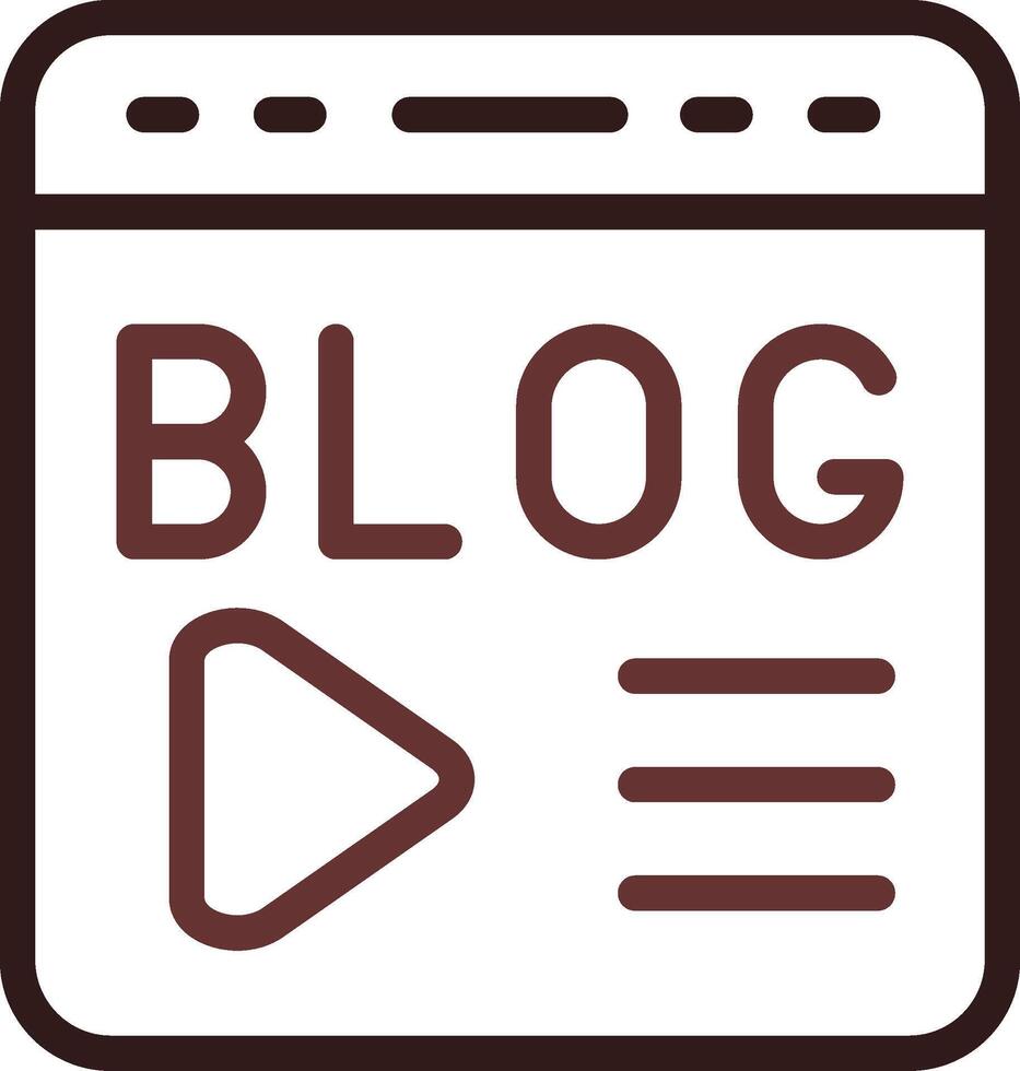 Blogging Creative Icon Design vector
