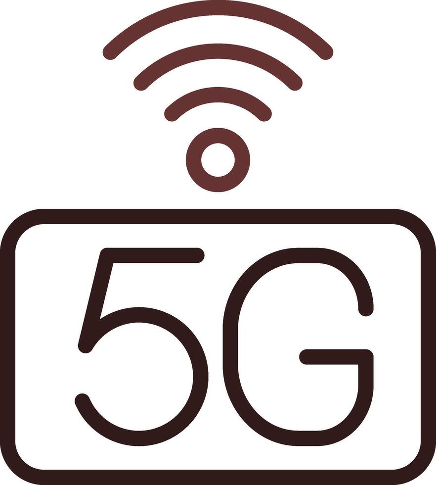 5G Network Creative Icon Design vector