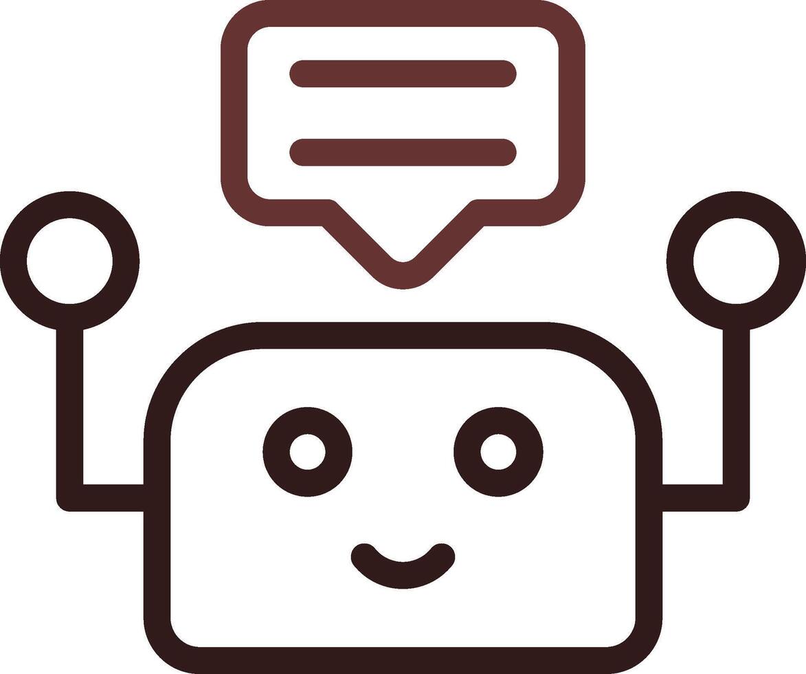 Chatbot Creative Icon Design vector