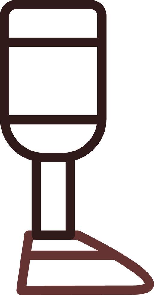 Prosthesis Creative Icon Design vector