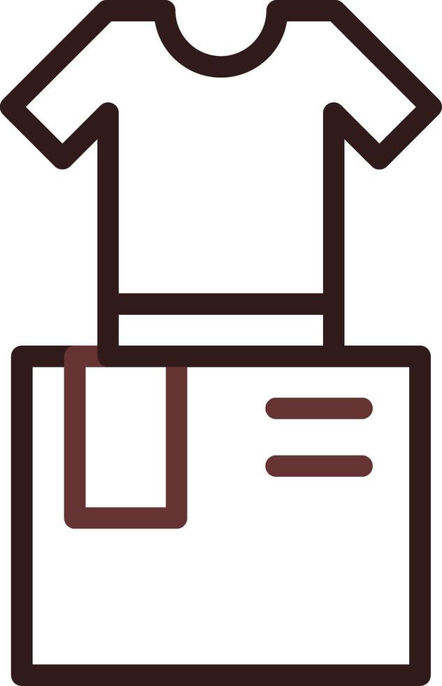 Clothes Box Creative Icon Design vector